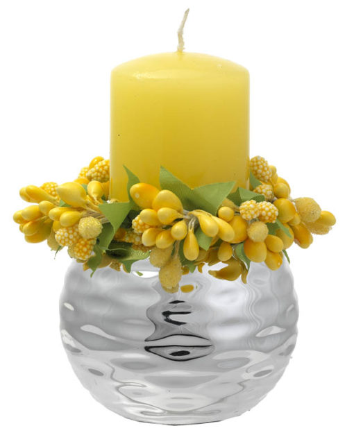 Porta candela gialla - NonSoloCerimonie.it