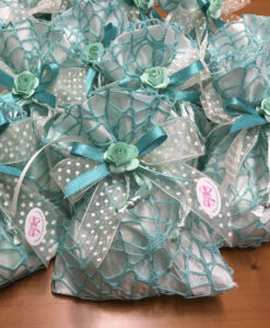 Bomboniera Sacchetto Corallo Tiffany 101 - NonSoloCerimonie.it