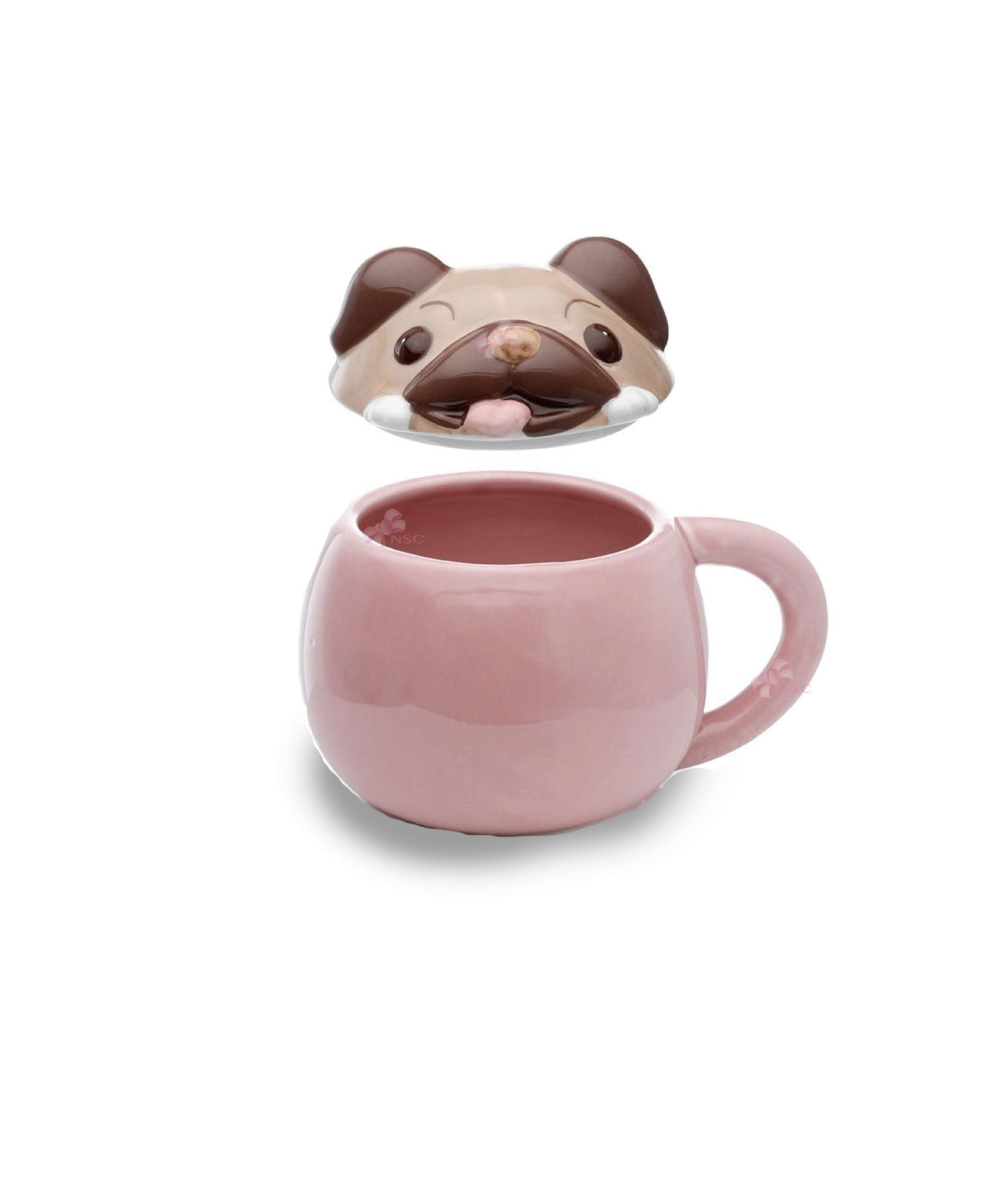 Tazza Mug Coperchio Sagomato Carlino 