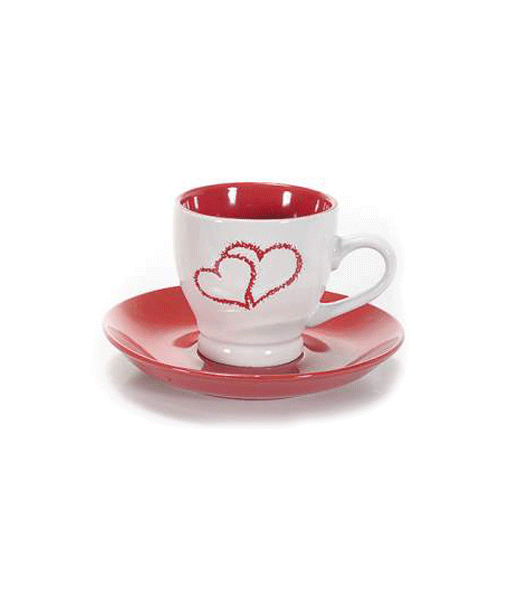 Tazzina cuori caffè - NonSoloCerimonie.it