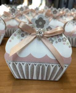 Bomboniera Scatola Cupcake Rosa 100 - NonSoloCerimonie.it