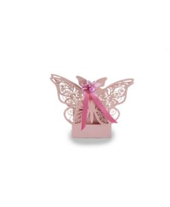 Bomboniera scatola farfalla rosa 1 - NonSoloCerimonie.it