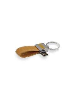 Portachiavi Chiavetta USB Pelle gialla 2 - NonSoloCerimonie.it