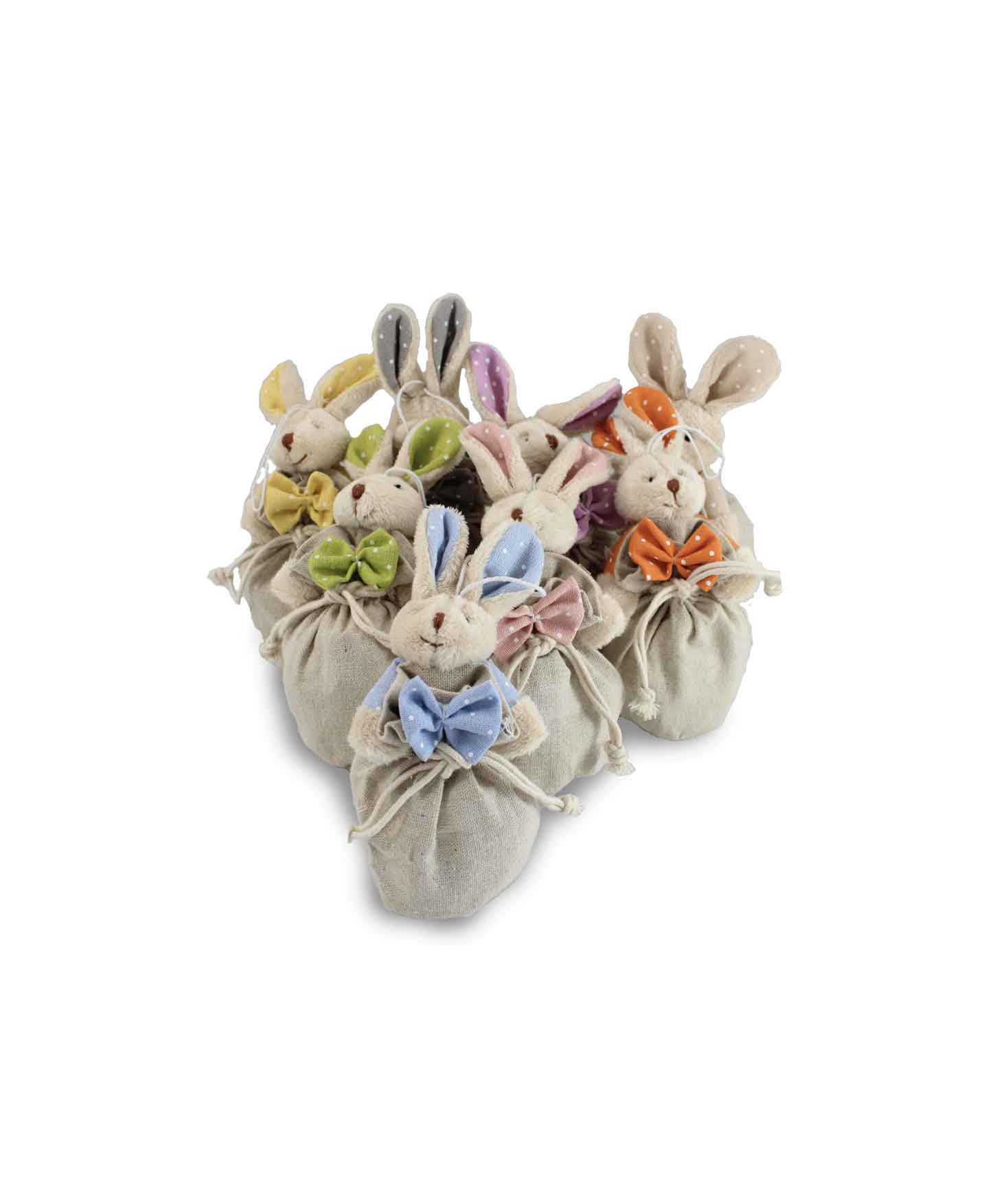 Bomboniera Sacchetto Coniglio Peluche - immagine 3