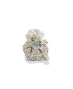 Bomboniera Sacchetto Shabby-Comunione Bimbo - NonSoloCerimonie.it