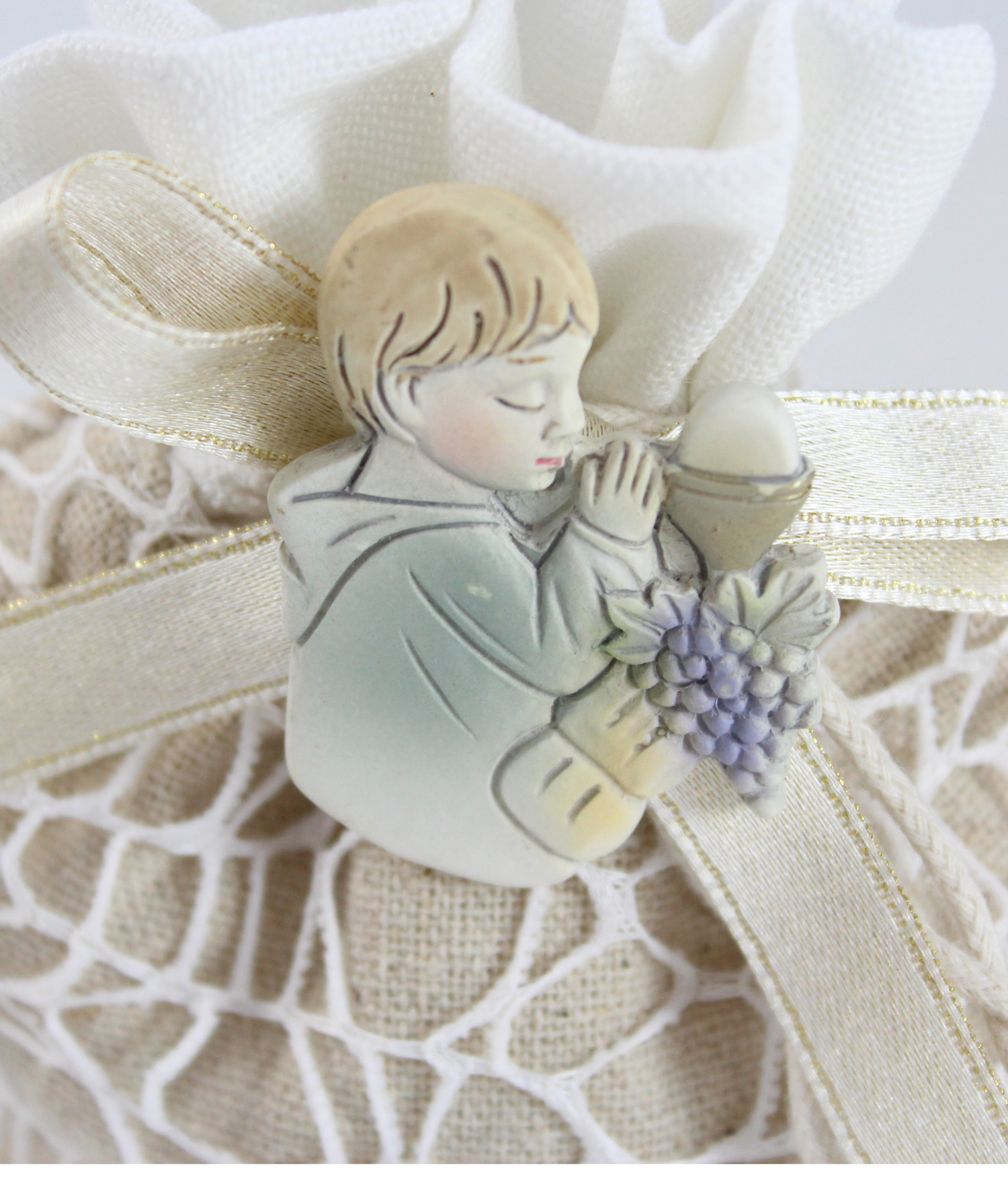 Bomboniera Sacchetto Shabby-Comunione Bimbo 3 - NonSoloCerimonie.it