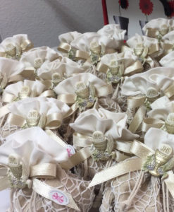Bomboniera Sacchetto Shabby-Comunione Calice 100 - NonSoloCerimonie.it