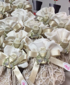 Bomboniera Sacchetto Shabby-Comunione Calice 101 - NonSoloCerimonie.it