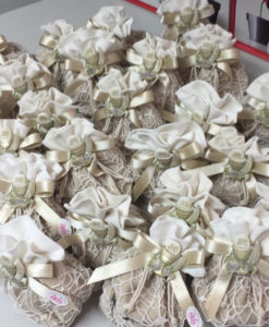 Bomboniera Sacchetto Shabby-Comunione Calice 102 - NonSoloCerimonie.it