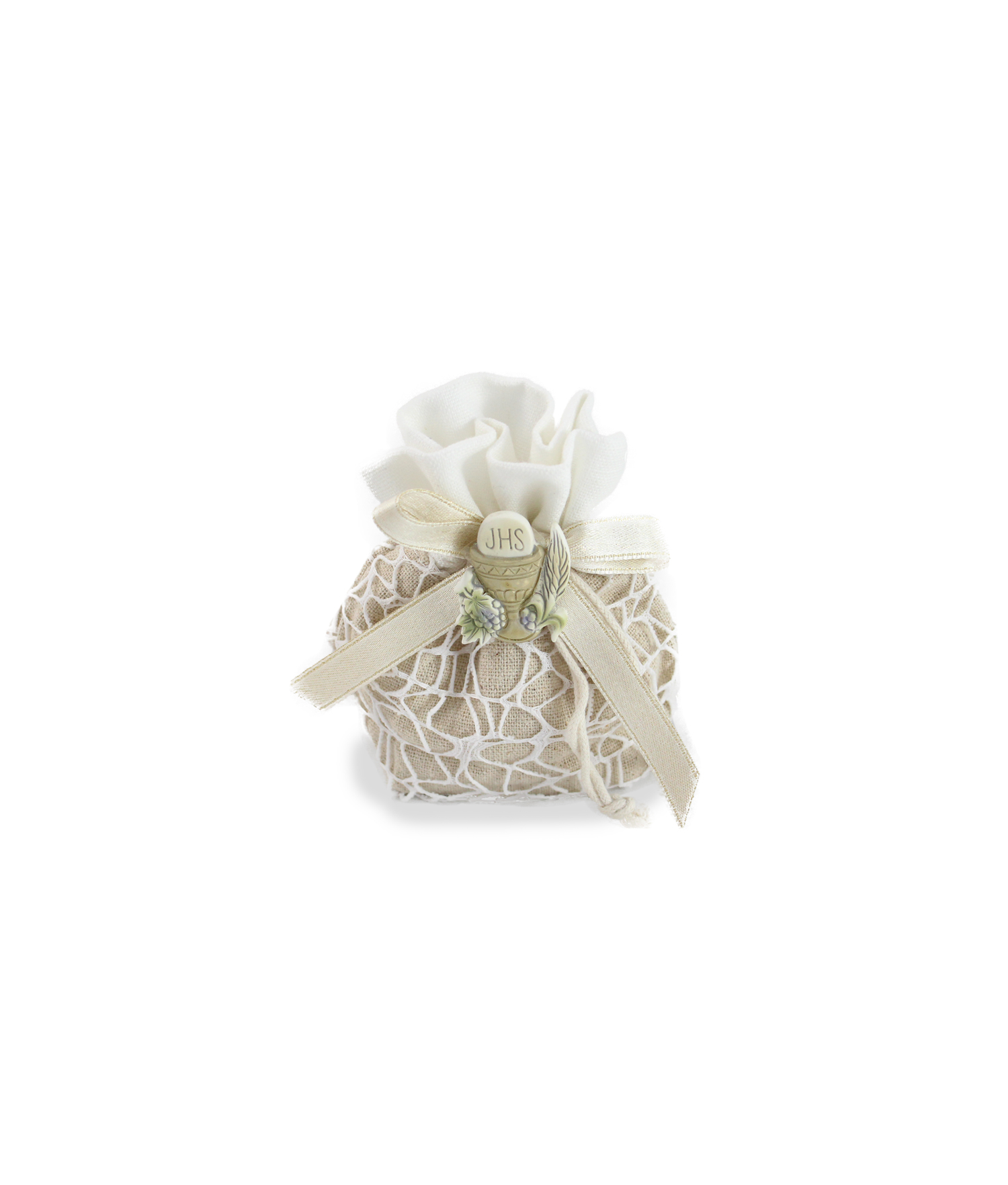 Bomboniera Sacchetto Shabby-Comunione Calice - NonSoloCerimonie.it