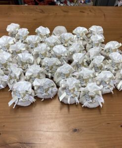 Bomboniera Sacchetto Shabby Comunione Ricamato Calice 101 - NonSoloCerimonie.it