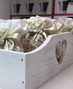 Vassoio Legno Cuore Bianco 105 - NonSoloCerimonie.it