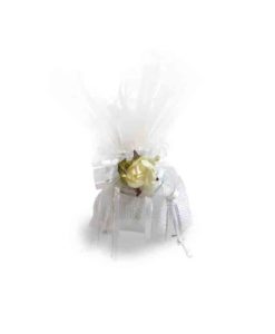 Bomboniera Sacchetto Polycotton Juta Bianco - NonSoloCerimonie.it