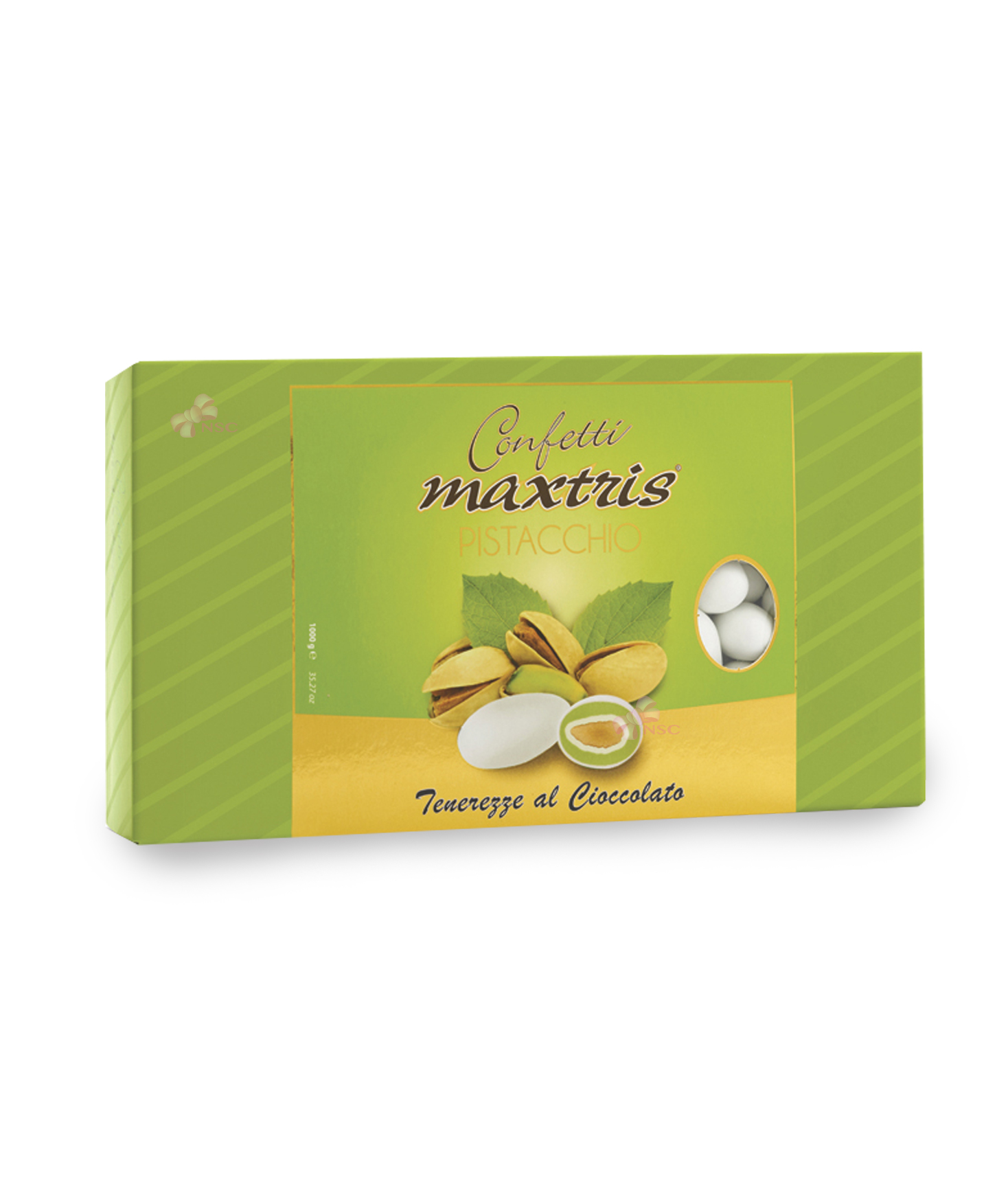 Confetti Cioccomandorla Pistacchio Maxtris - NonSoloCerimonie.it