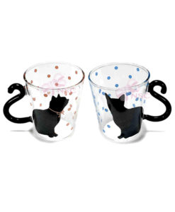 Set Tazza vetro gatto pois - NonSoloCerimonie.it