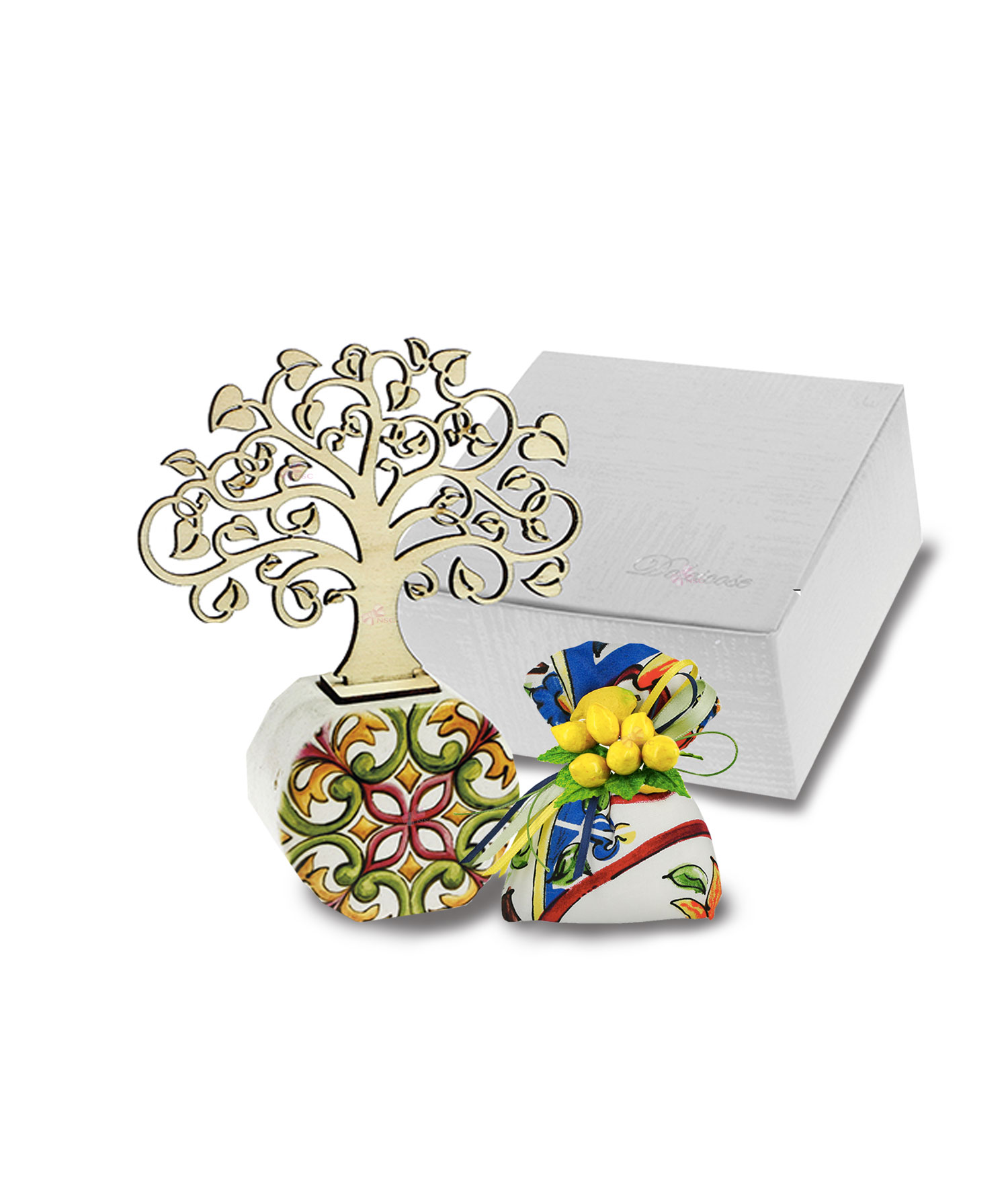 Bomboniera Profumatore Albero della Vita Maiolica - NonSoloCerimonie.it