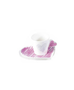 Tazzina Caffe Cuore Color Lilla - NonSoloCerimonie.it