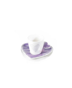 Tazzina Caffe Cuore Color Viola - NonSoloCerimonie.it