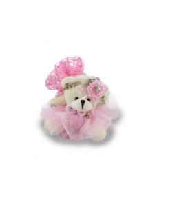 Bomboniera Sacchetto Portachiavi Charm Rosa - NonSoloCerimonie.it