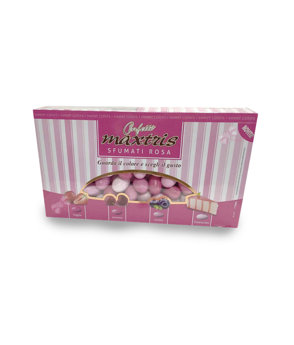 Confetti Cioccomandorla Maxtris Sfumati Rosa - NonSoloCerimonie.it