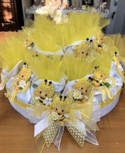 Torta Sacchetto Magnete Ape Giallo pois 101 - NonSoloCerimonie.it