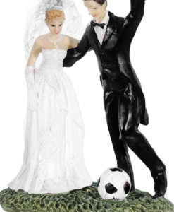 Cake Topper Sposi Calcio 1 - NonSoloCerimonie.it