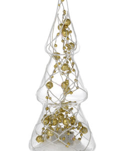 Albero Vetro Soffiato con Luci Oro Bagutta 2 - NonSoloCerimonie.it