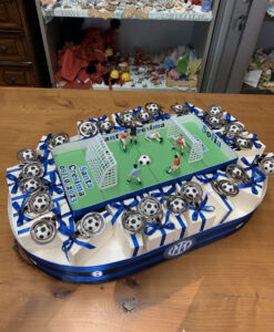 Bomboniera Torta Stadio Calcio Portachiavi Inter Piccola Accessori 104 - NonSoloCerimonie.it