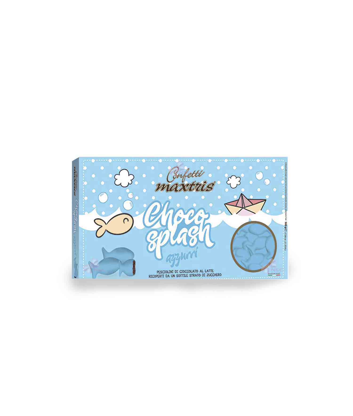 Confetti Pesciolini Cioccolato Azzurro Maxtris 