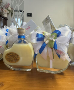 Bomboniera Bottiglia Liquore Cuore Piccola Bianco Royal 102 - NonSoloCerimonie.it
