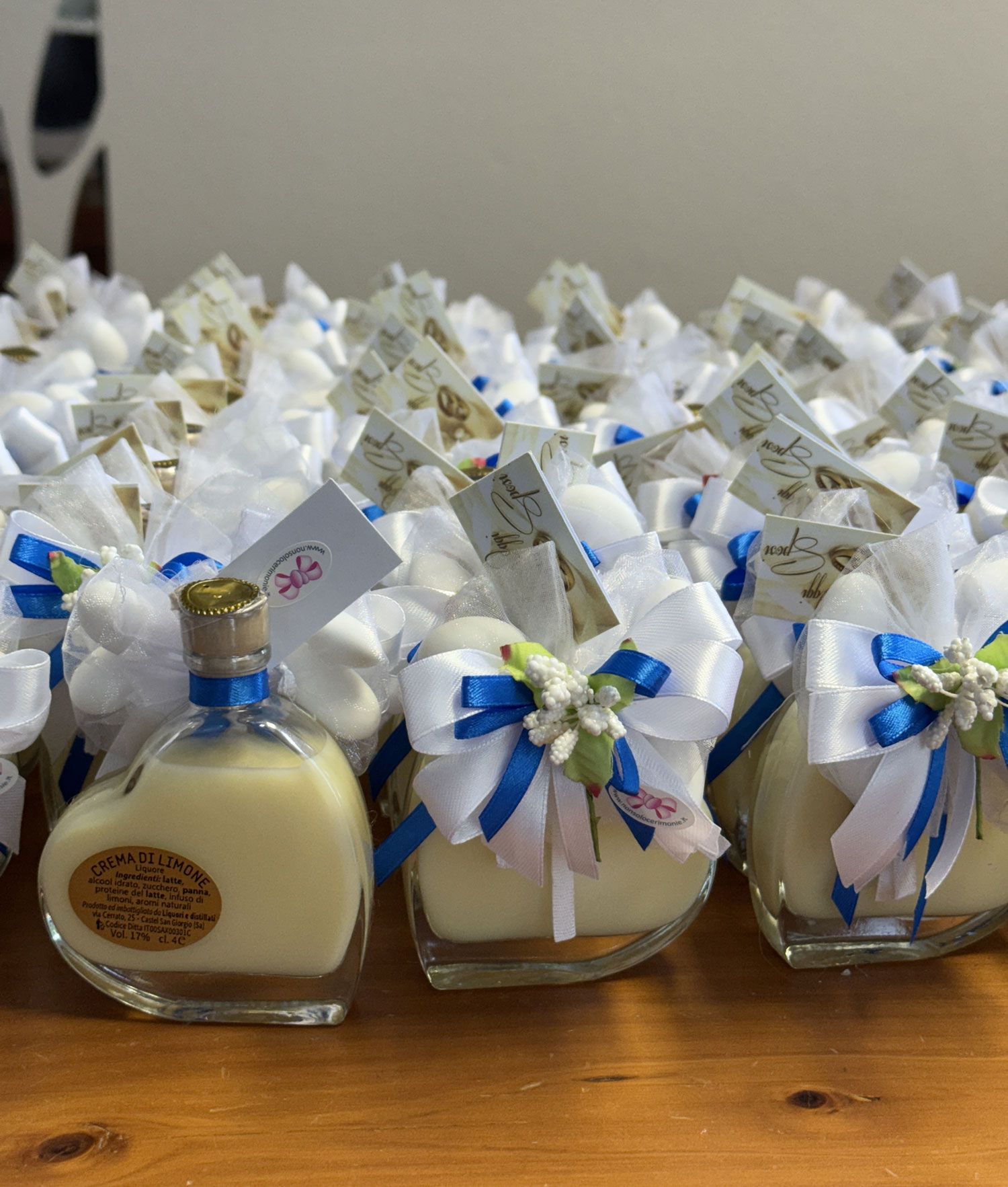 Bomboniera Bottiglia Liquore Cuore Piccola Bianco Royal 105 - NonSoloCerimonie.it