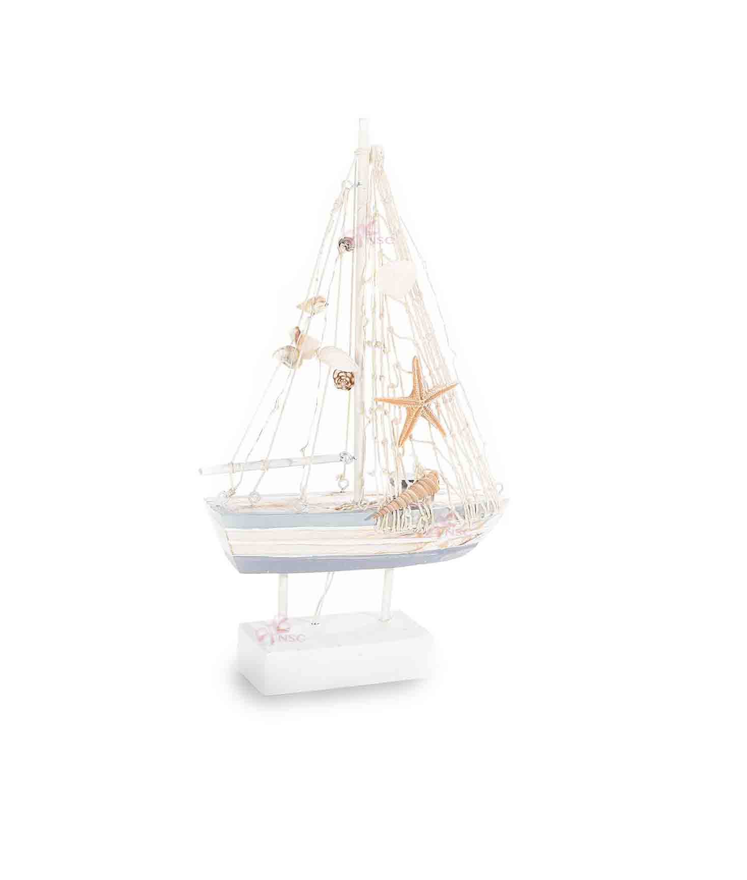Barca Vela Decorativa con Luci Piccola 2 - NonSoloCerimonie.it