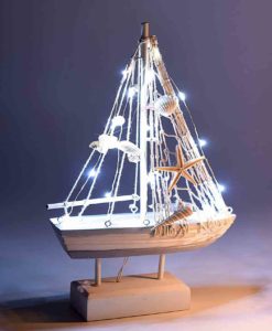 Barca Vela Decorativa con Luci Piccola 5 - NonSoloCerimonie.it