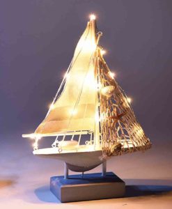 Barca Vela Decorativa con Luci Piccola 6 - NonSoloCerimonie.it