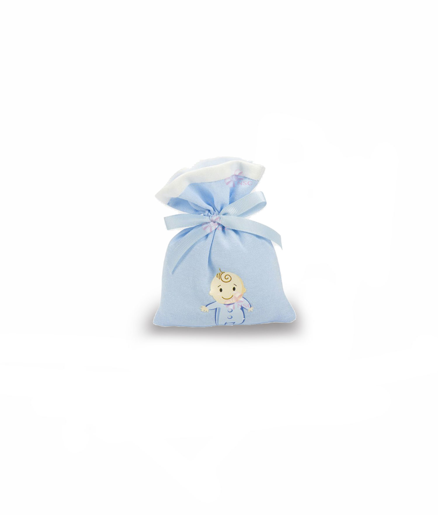 Bomboniera Sacchetto Baby Azzurro - NonSoloCerimonie.it