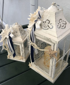 Lanterna Shabby Mare Blu 102 - NonSoloCerimonie.it