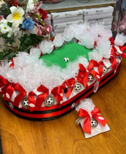 Torta Stadio Sacchetto Portachiavi Palla Milan Bianco 100 - NonSoloCerimonie.it