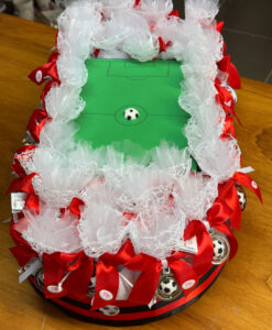 Torta Stadio Sacchetto Portachiavi Palla Milan Bianco 107 - NonSoloCerimonie.it