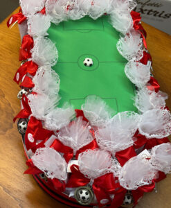 Torta Stadio Sacchetto Portachiavi Palla Milan Bianco 103 - NonSoloCerimonie.it