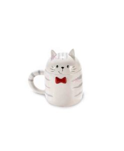 Tazza Gatto con Coperchio Bianco - NonSoloCerimonie.it