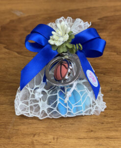 Bomboniera Sacchetto Portachiavi Pallone Basket Royal 102 - NonSoloCerimonie.it