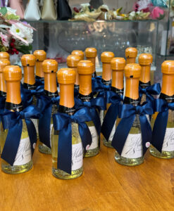 Bomboniera Bottiglia Prosecco Personalizzata Blu Notte 101 - NonSoloCerimonie.it