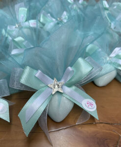 Segnaposto Confetto Cuore Grande Maxtris Semplice Tiffany 105 - NonSoloCerimonie.it