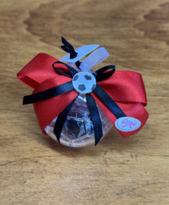 Bomboniera Scatola Pallone Calcio Milan 102 - NonSoloCerimonie.it