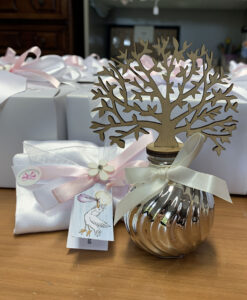 Bomboniera Profumatore Sfera Albero della Vita Bagutta Bianco Rosa Plus 103 - NonSoloCerimonie.it