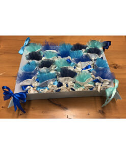 Vassoio Bomboniere Rettangolare Azzurro Nastri 100 - NonSoloCerimonie.it
