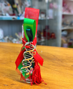 Bomboniera Fiala Laurea Biologia Rosso Verde 108 - NonSoloCerimonie.it