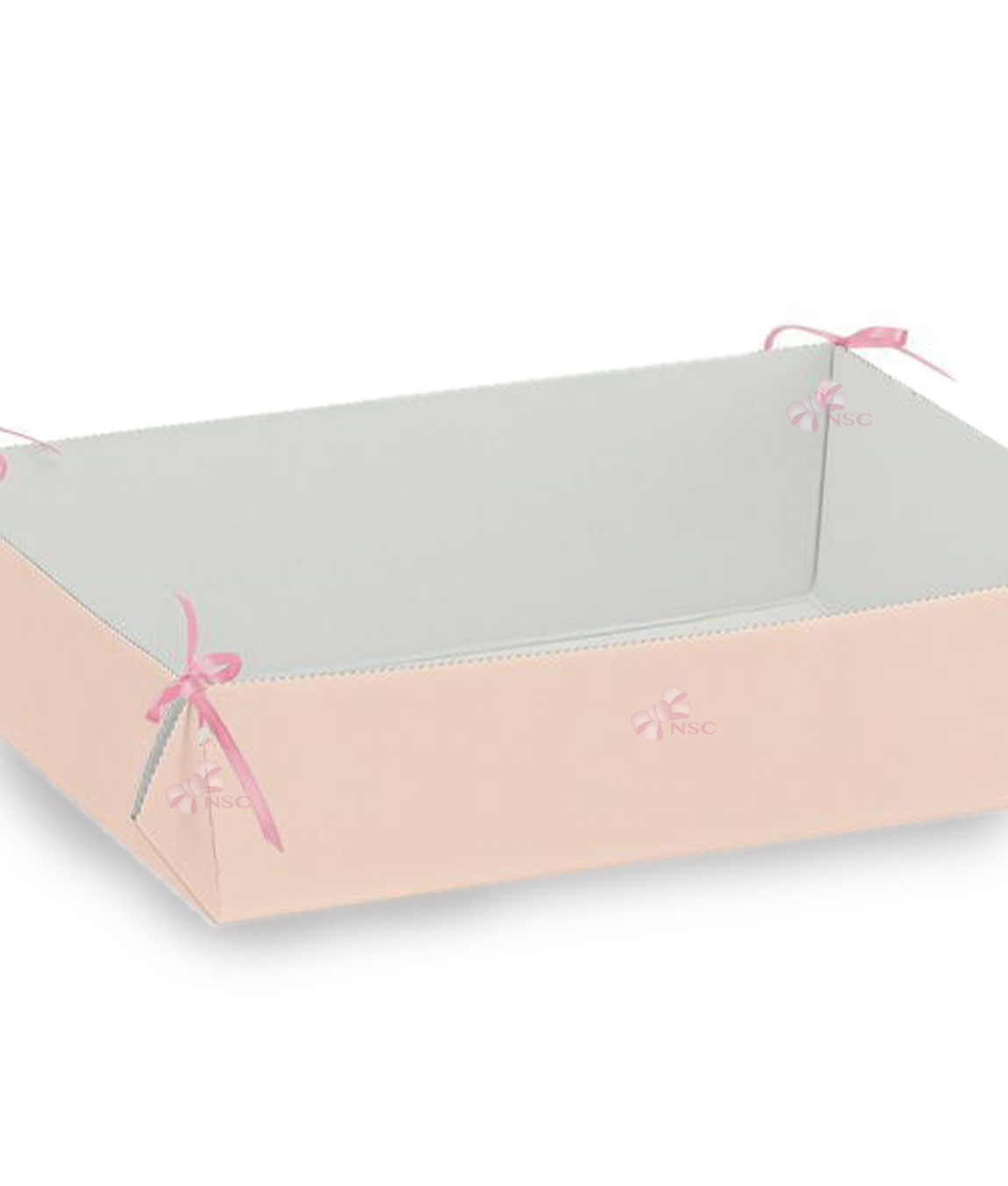 Vassoio Bomboniere Rettangolare Rosa 1 - NonSoloCerimonie.it