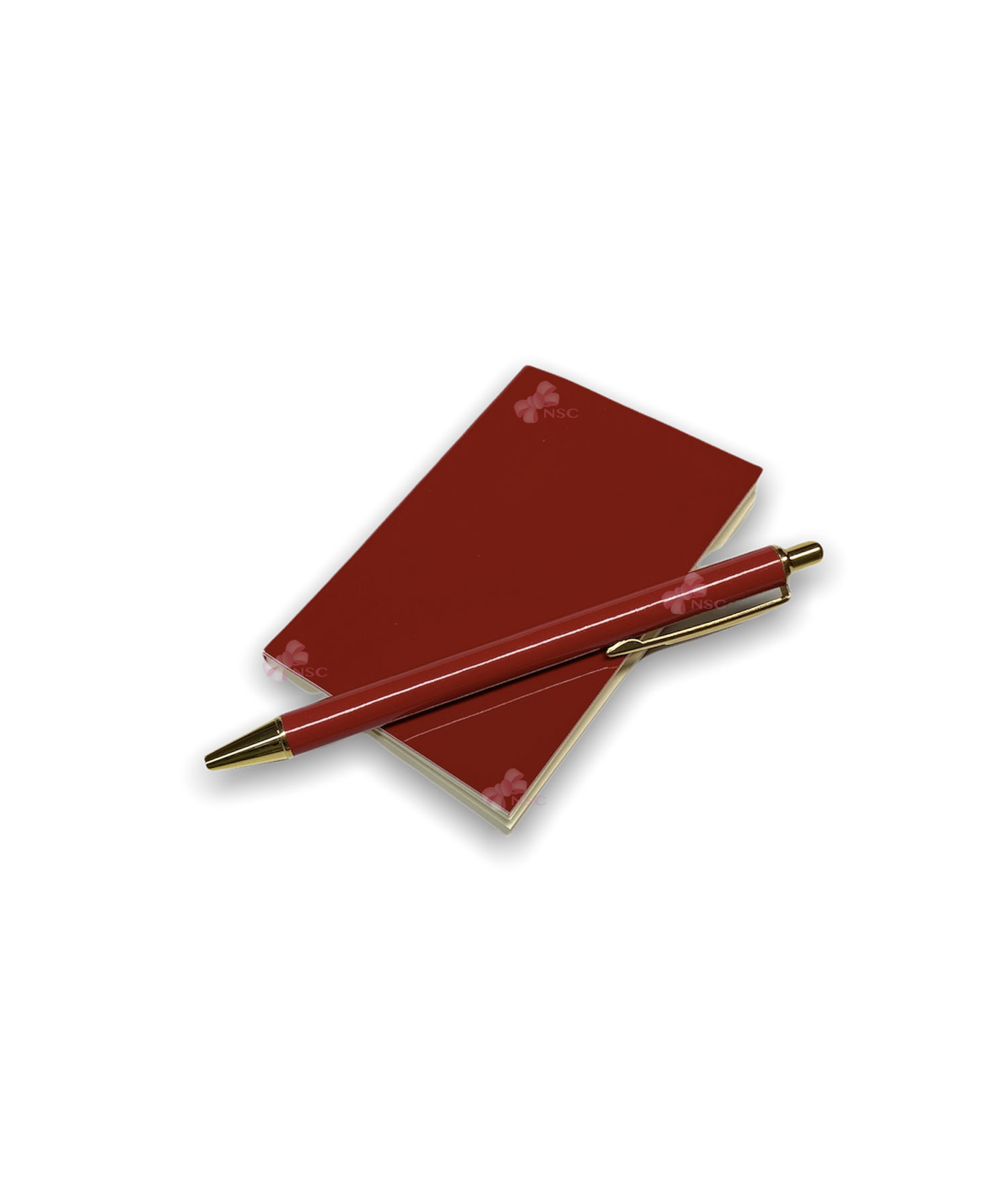 Bomboniera Set Penna Block Notes Rosso 