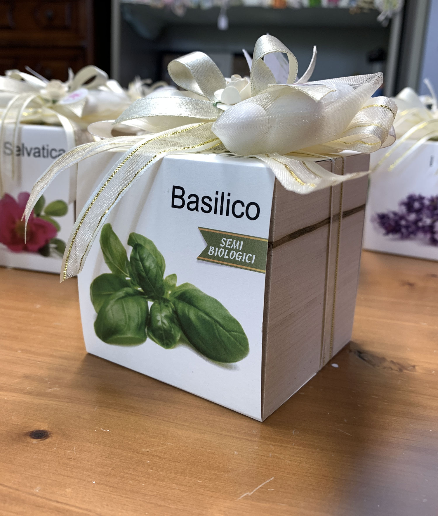 Bomboniera EcoCubo Green da Piantare Avorio 102 - NonSoloCerimonie.it